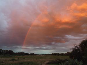 doppelter Regenbogen